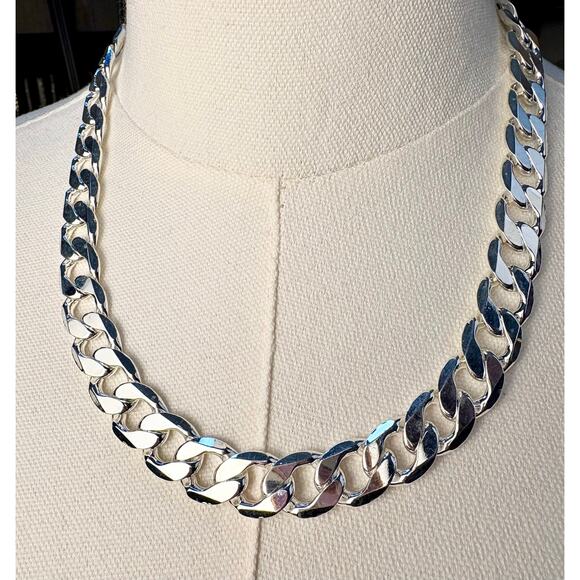 None and/or Unknown Other - NEW 19" Long, 12mm Thick - Miami Cuban w/ 925 Silver Stamp